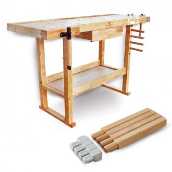 BAMATO Workbench WORK-1520 made of solid wood